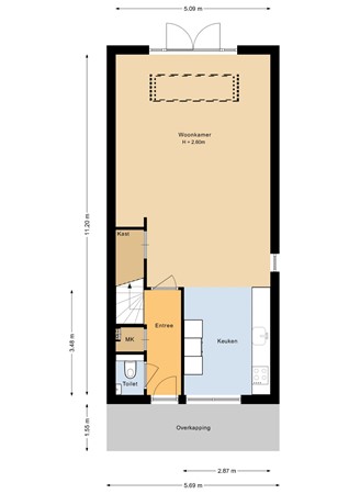 Floorplan - Broekland 19, 3751 KC Bunschoten-Spakenburg